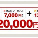 【21,000円相当!!】楽天カードの新規発行で高額ポイントGET！