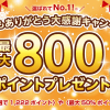 【楽天ペイ】今年もありがとう大感謝キャンペーン！最大800ポイントプレゼント!!