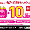 【ドラッグストア限定!!】d払い10％還元キャンペーン