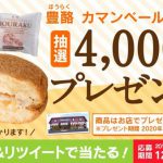 【4,000名に当たる!!】シャトレーゼ 豊酪カマンベール＆くるみが当たる！キャンペーン
