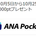 【友達招待特典2倍!!】ANA Pocket 友達招待キャンペーン